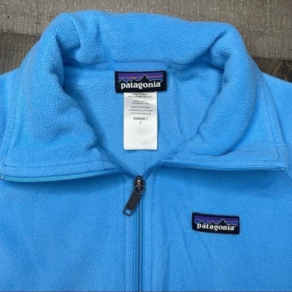 Patagonia Blue Full Zip Fleece Jacket size Small - Picture 3 of 9